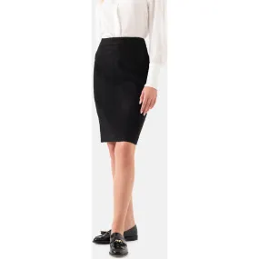 Just Like You - Black Tweed Mini Pencil Skirt