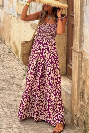 Lillymoda | Katelyn - Maxikleid mit Rüschen und gesmokter Taille