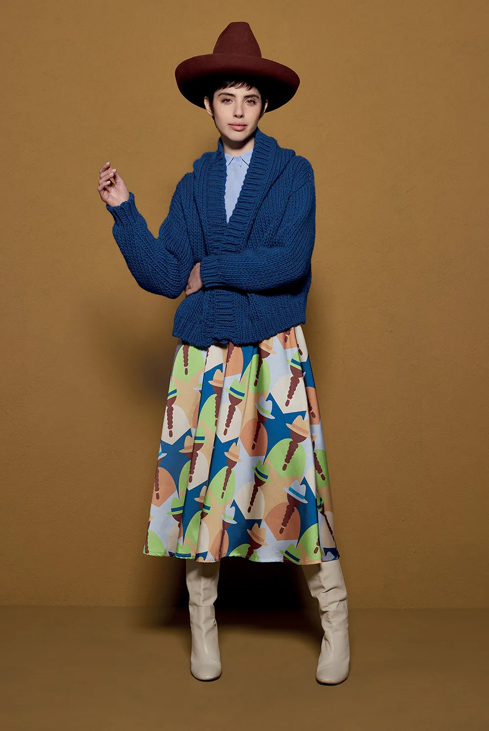 NIU FASHION Rock long skirt AW23419T011