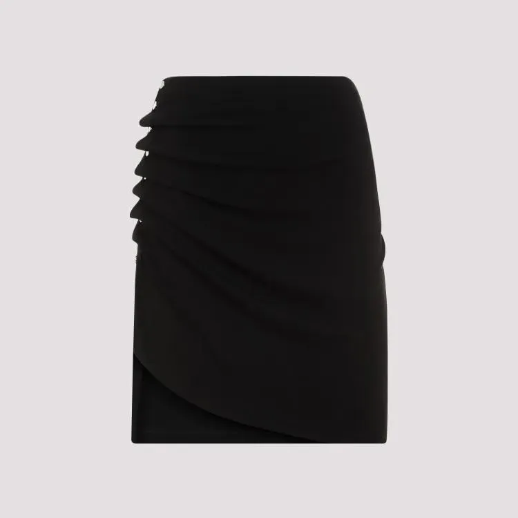   Paco Rabanne  Black Mini Skirt Black
