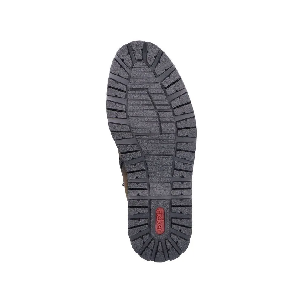 Rieker Antistress Herren Schnürboot TEX- Membran Warmfutter grün S22 38425-54
