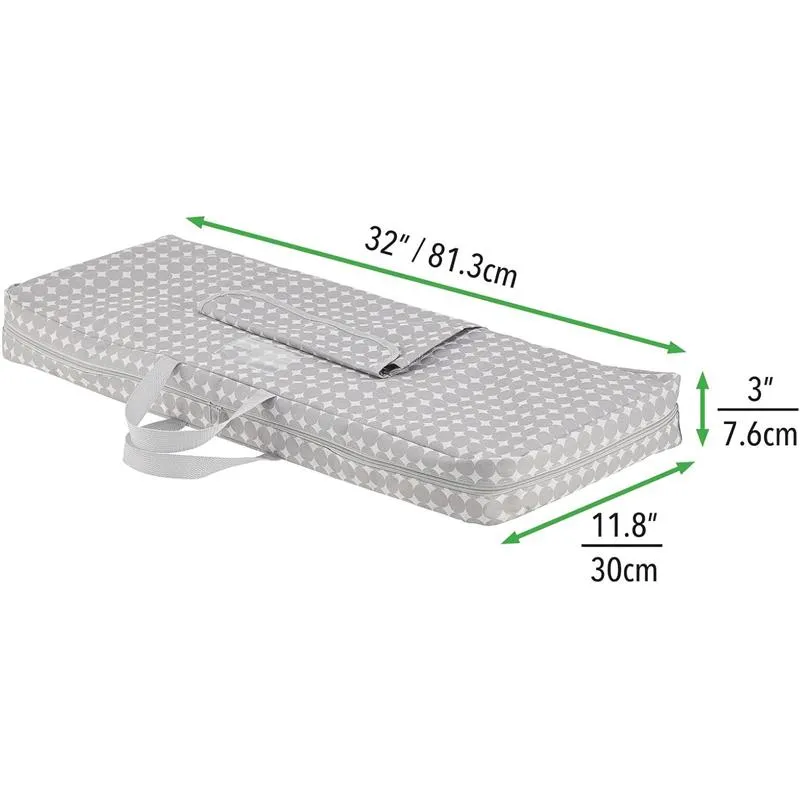 Tragetasche für Geschenkverpackung mDesign Geschenkpapier Organizer grau